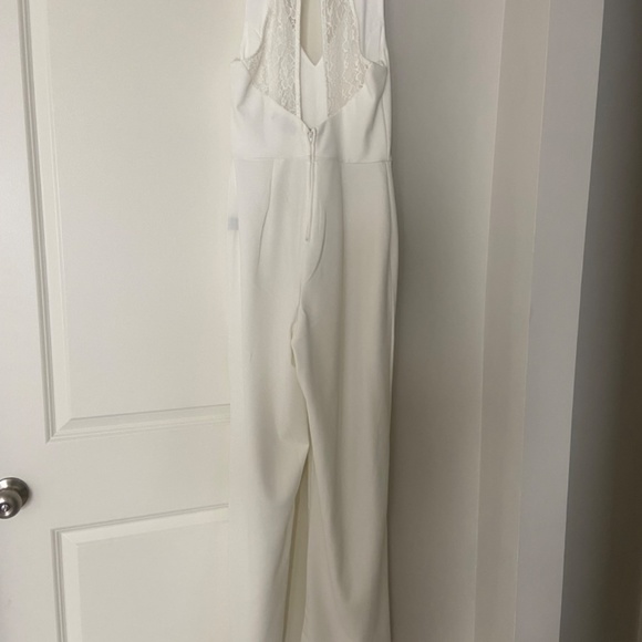 White Bridal Jumpsuit - Picture 4 of 4